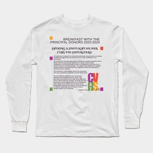 Breakfast With The Principal Donors Honorees 2023-2024 Long Sleeve T-Shirt